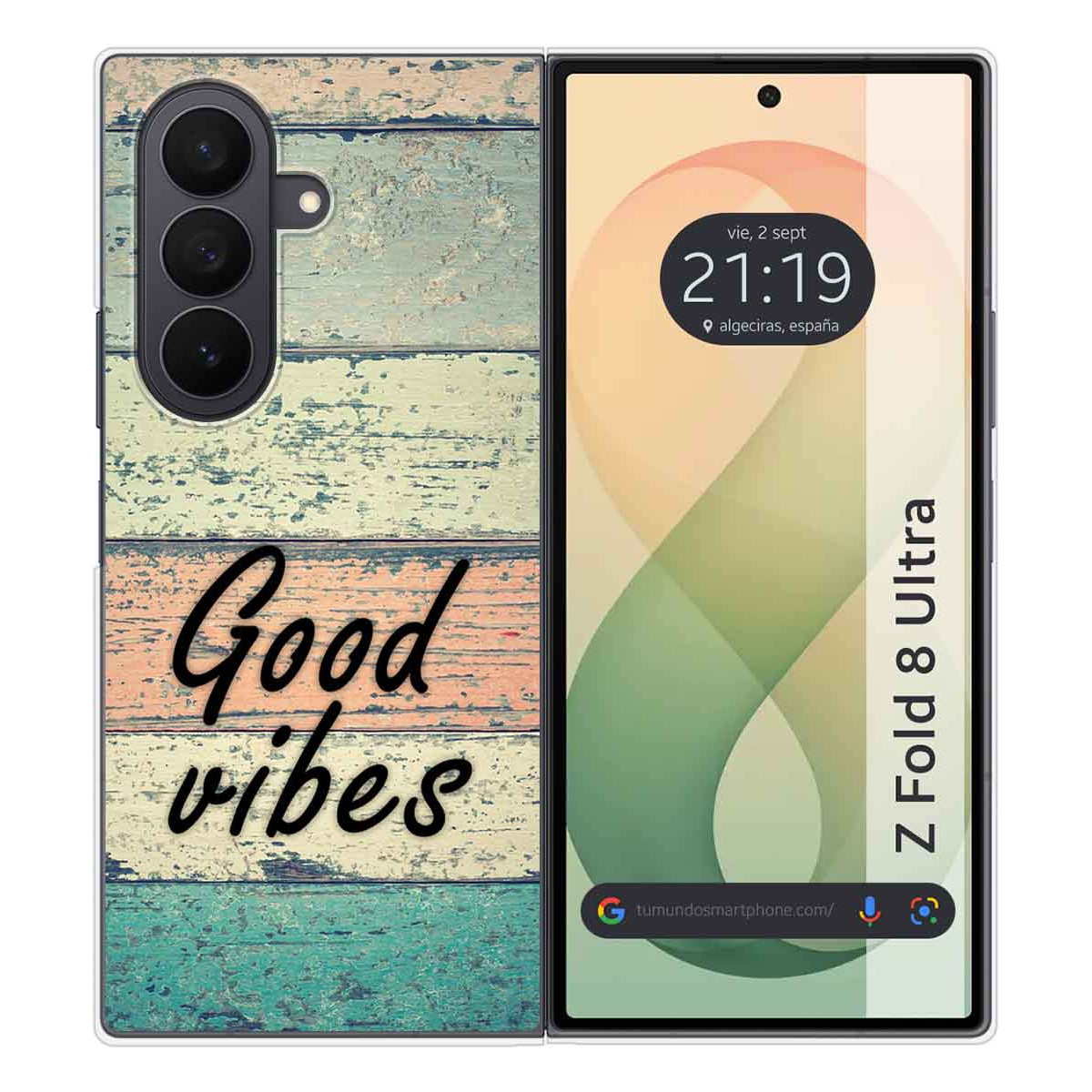 Funda Silicona para Samsung Galaxy Z Fold 8 Ultra 5G diseño Madera 01 Dibujos