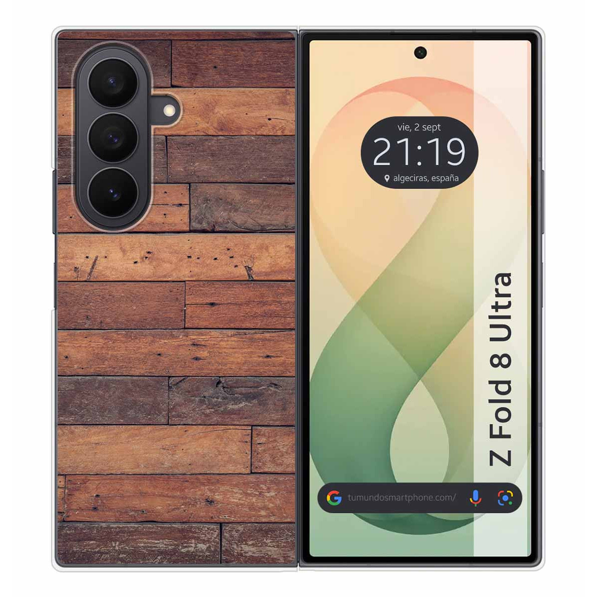 Funda Silicona para Samsung Galaxy Z Fold 8 Ultra 5G diseño Madera 03 Dibujos