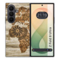 Funda Silicona para Samsung Galaxy Z Fold 8 Ultra 5G diseño Madera 07 Dibujos