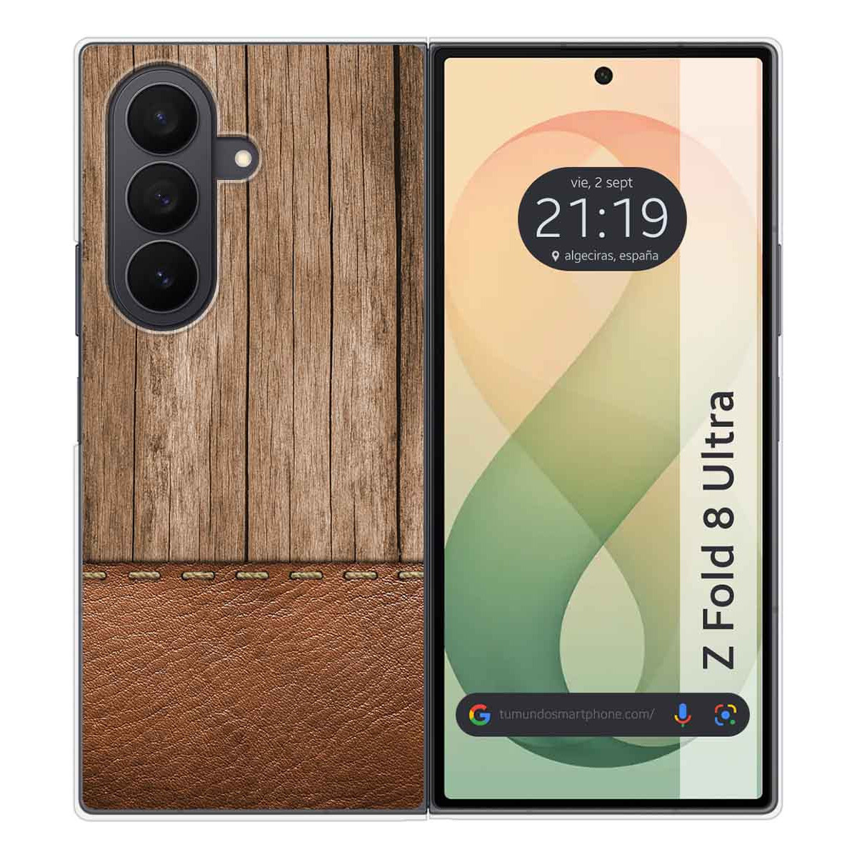 Funda Silicona para Samsung Galaxy Z Fold 8 Ultra 5G diseño Madera 09 Dibujos