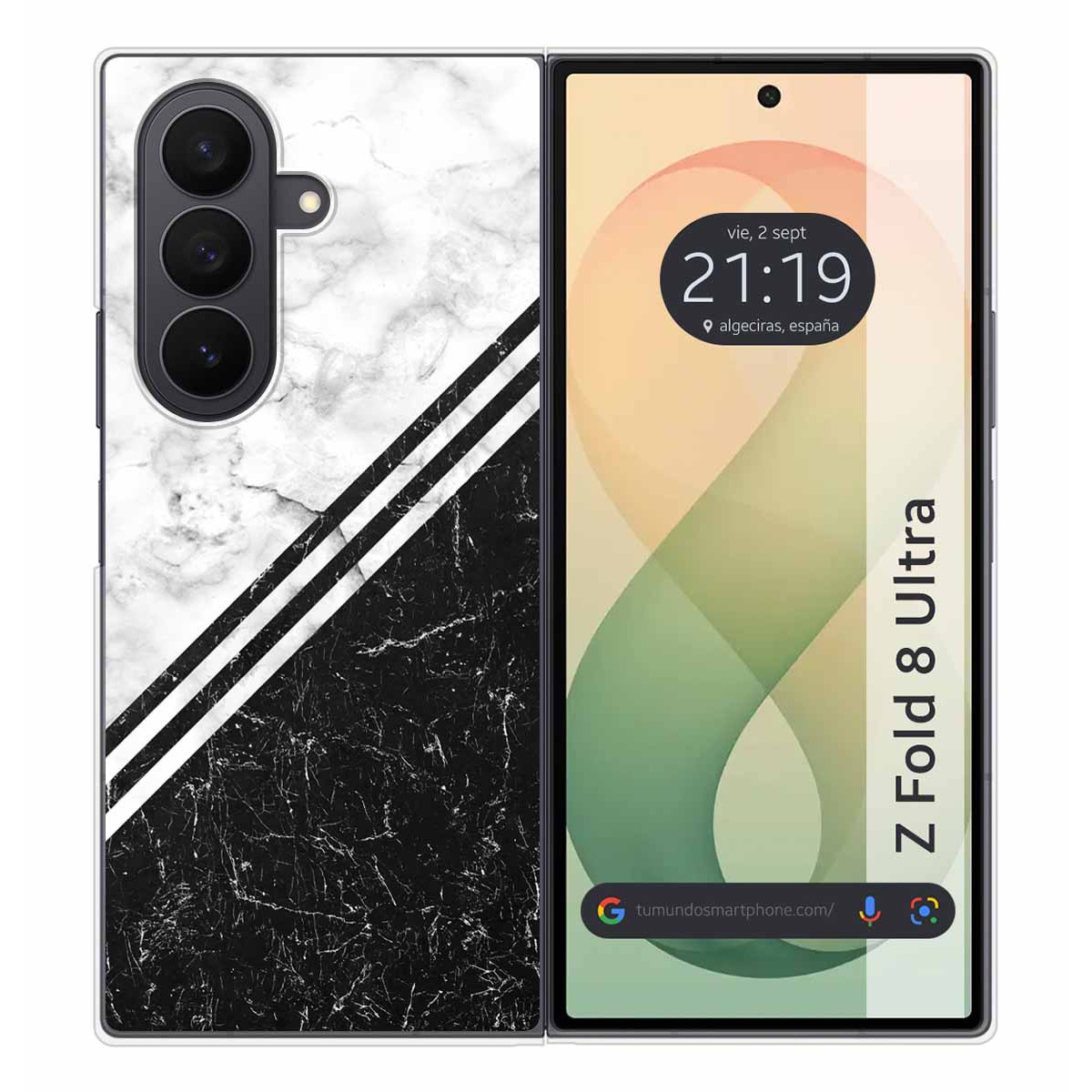 Funda Silicona para Samsung Galaxy Z Fold 8 Ultra 5G diseño Mármol 01 Dibujos