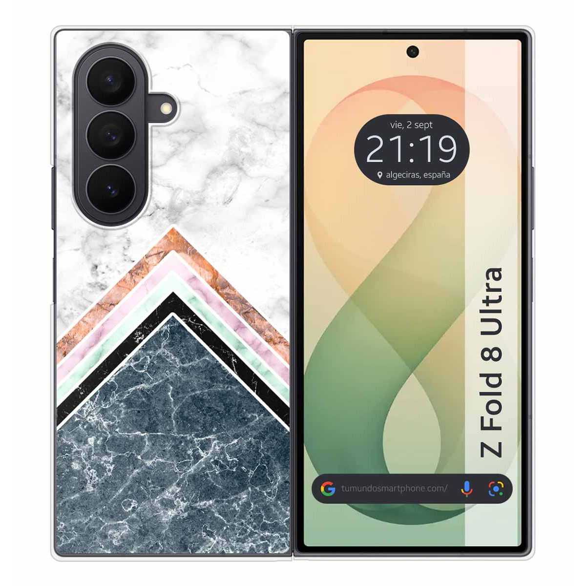 Funda Silicona para Samsung Galaxy Z Fold 8 Ultra 5G diseño Mármol 05 Dibujos
