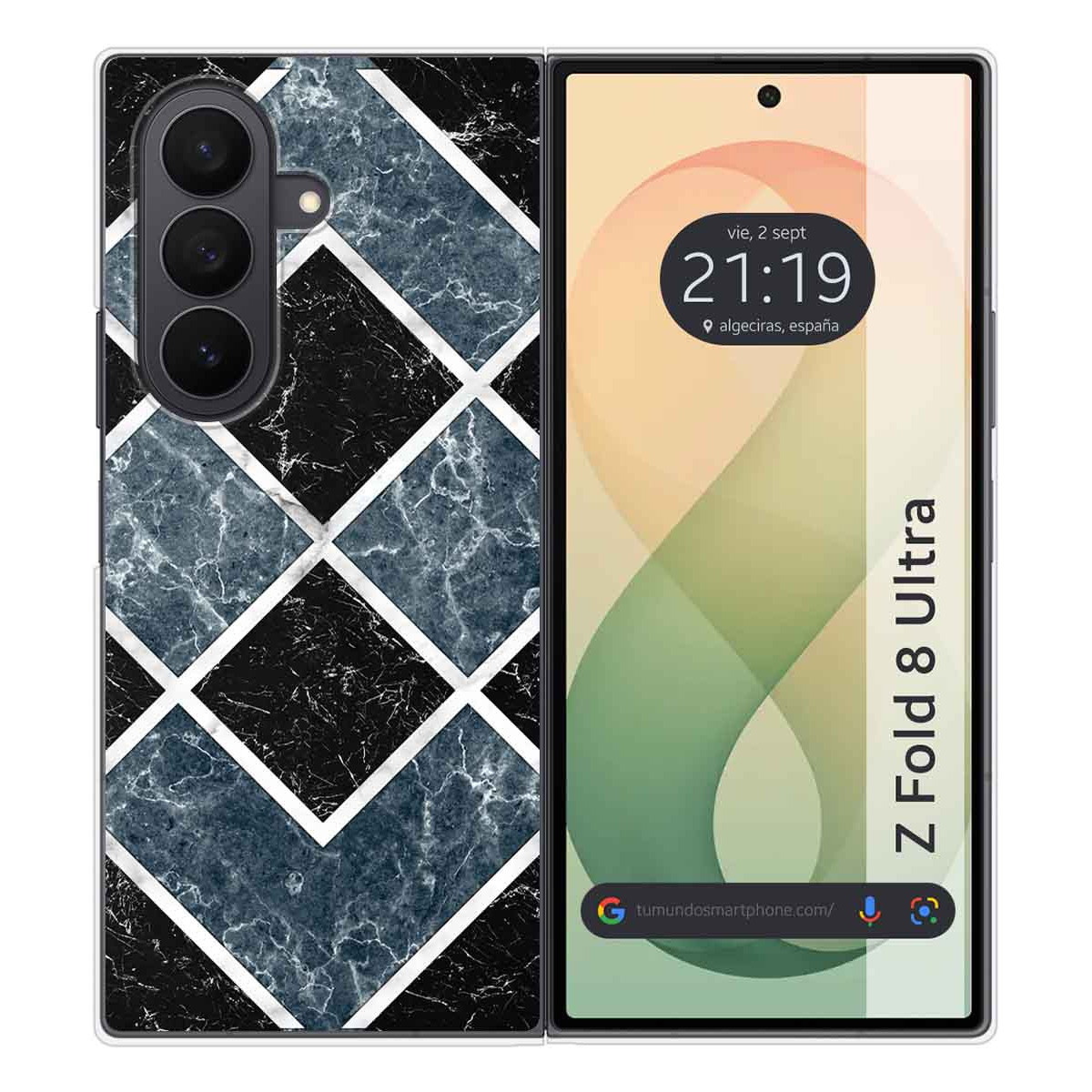 Funda Silicona para Samsung Galaxy Z Fold 8 Ultra 5G diseño Mármol 06 Dibujos