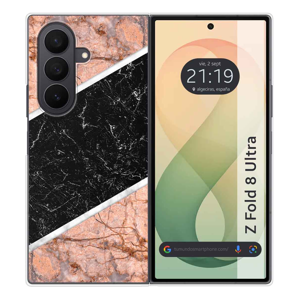 Funda Silicona para Samsung Galaxy Z Fold 8 Ultra 5G diseño Mármol 07 Dibujos