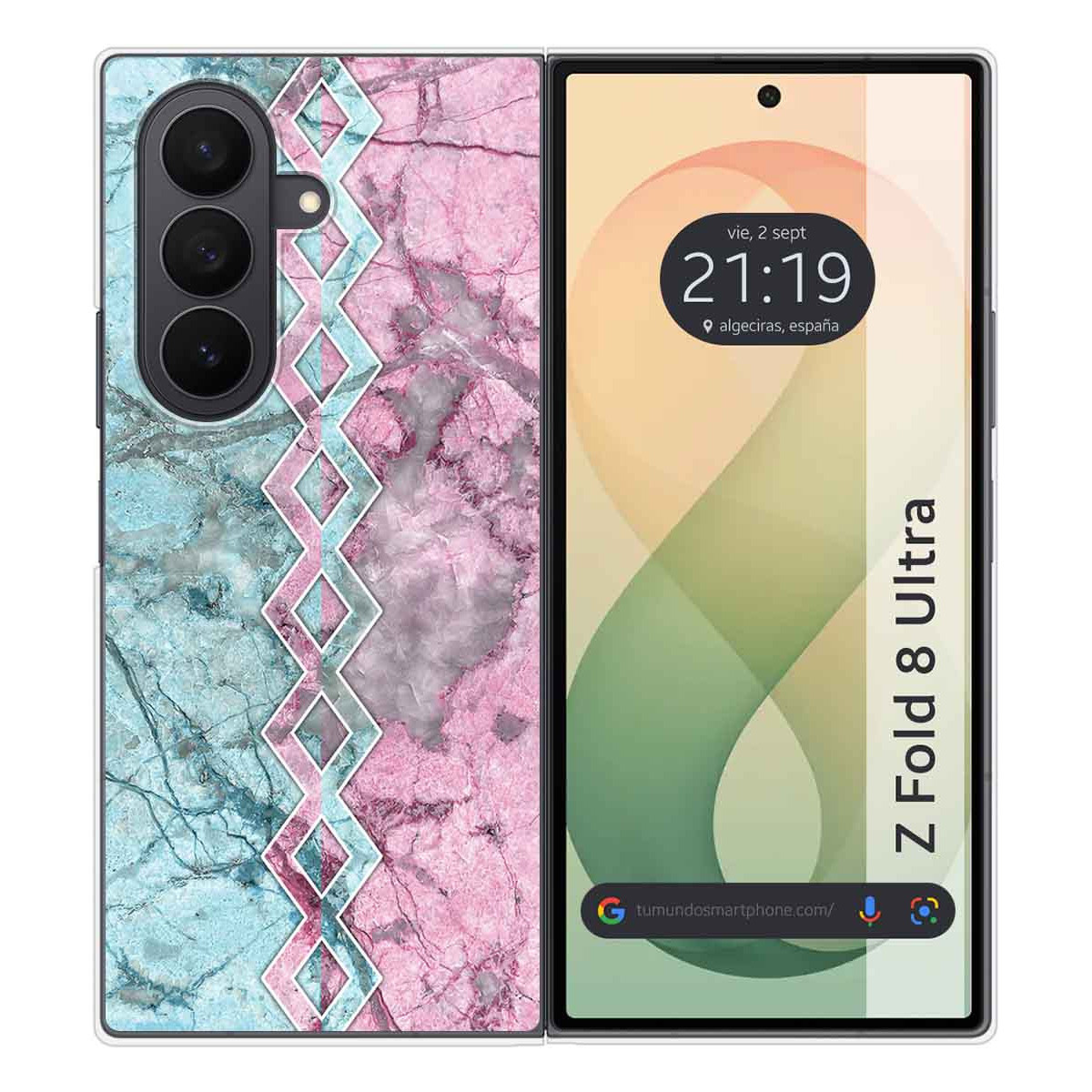 Funda Silicona para Samsung Galaxy Z Fold 8 Ultra 5G diseño Mármol 08 Dibujos