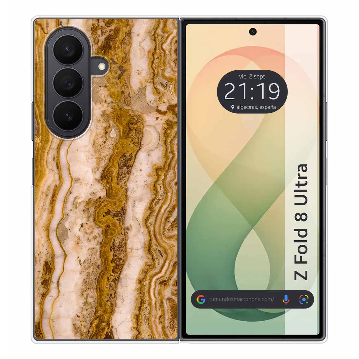 Funda Silicona para Samsung Galaxy Z Fold 8 Ultra 5G diseño Mármol 10 Dibujos