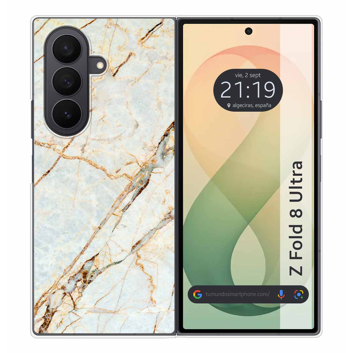 Funda Silicona para Samsung Galaxy Z Fold 8 Ultra 5G diseño Mármol 13 Dibujos