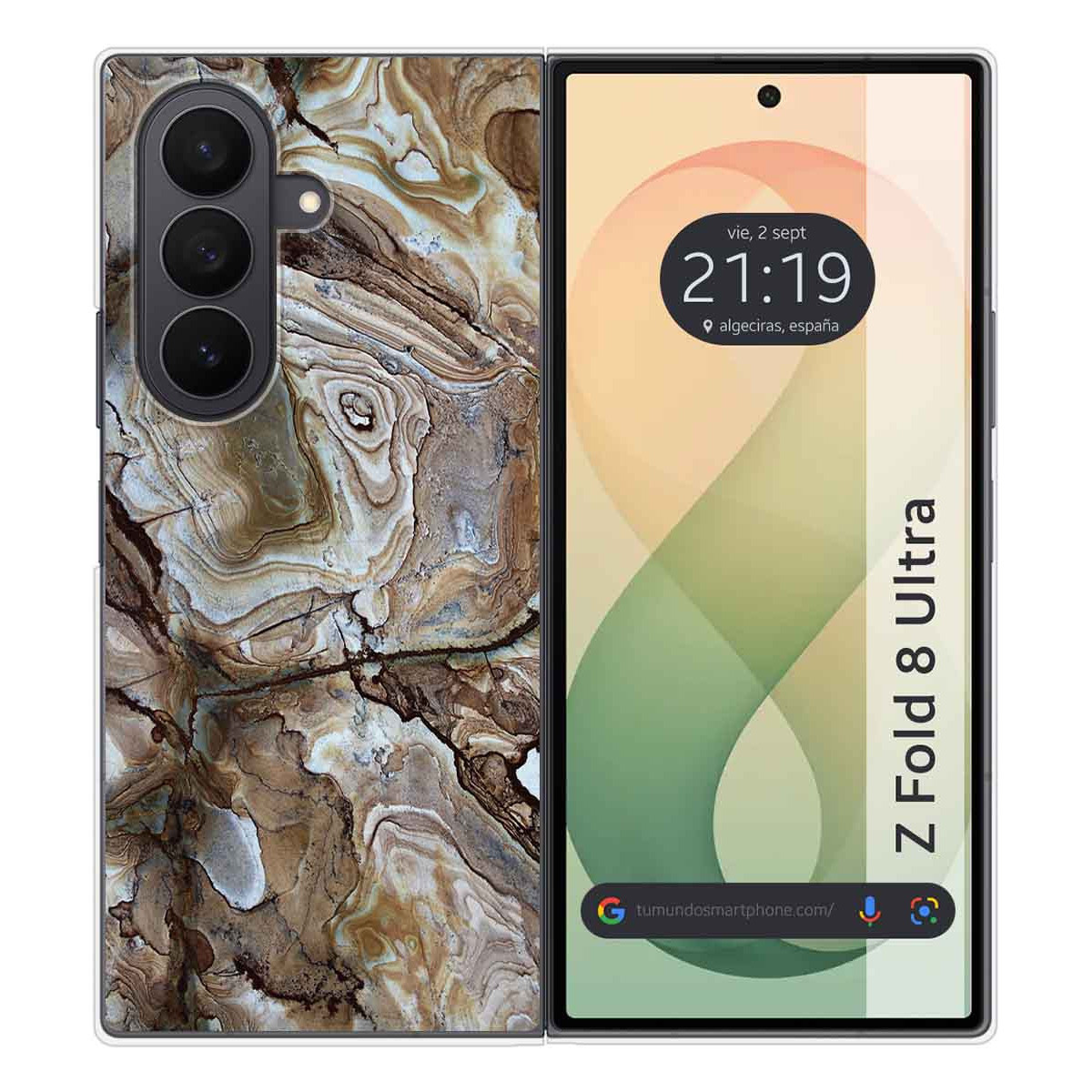 Funda Silicona para Samsung Galaxy Z Fold 8 Ultra 5G diseño Mármol 14 Dibujos