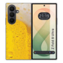 Funda Silicona para Samsung Galaxy Z Fold 8 Ultra 5G diseño Cerveza Dibujos