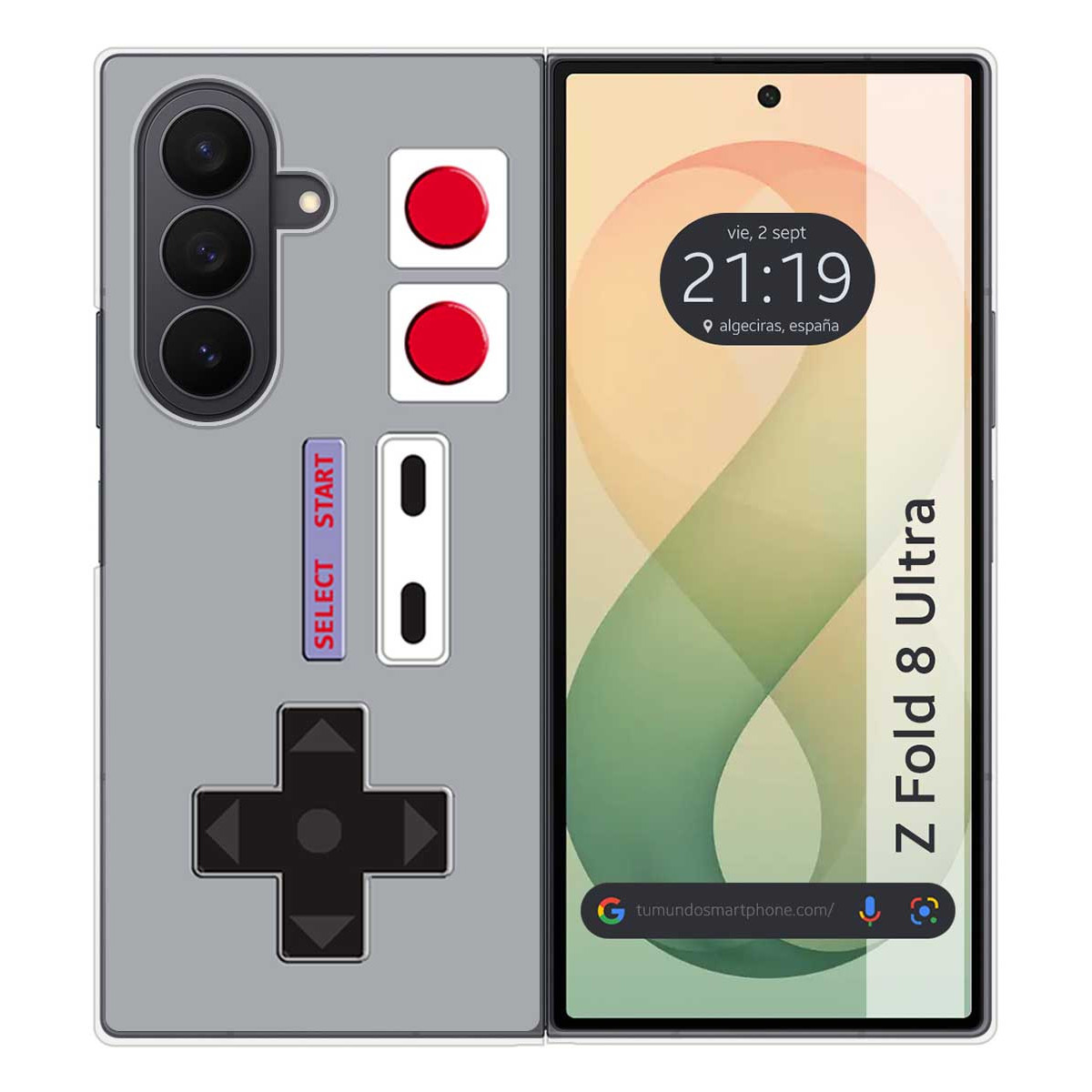 Funda Silicona para Samsung Galaxy Z Fold 8 Ultra 5G diseño Consola Dibujos