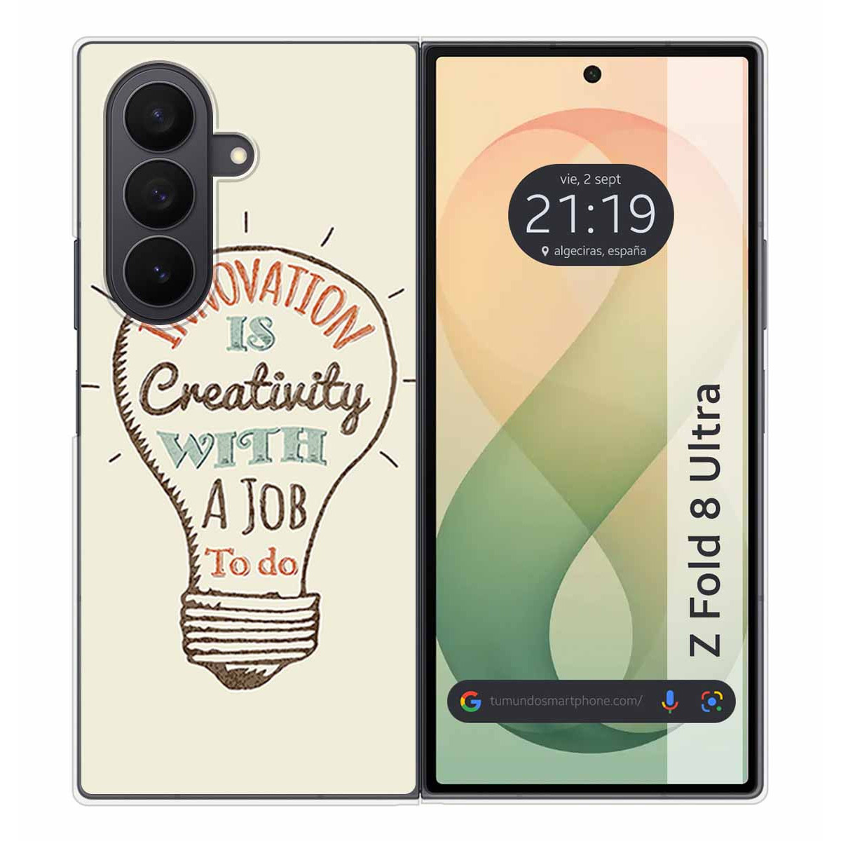 Funda Silicona para Samsung Galaxy Z Fold 8 Ultra 5G diseño Creativity Dibujos
