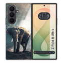Funda Silicona para Samsung Galaxy Z Fold 8 Ultra 5G diseño Elefante Dibujos