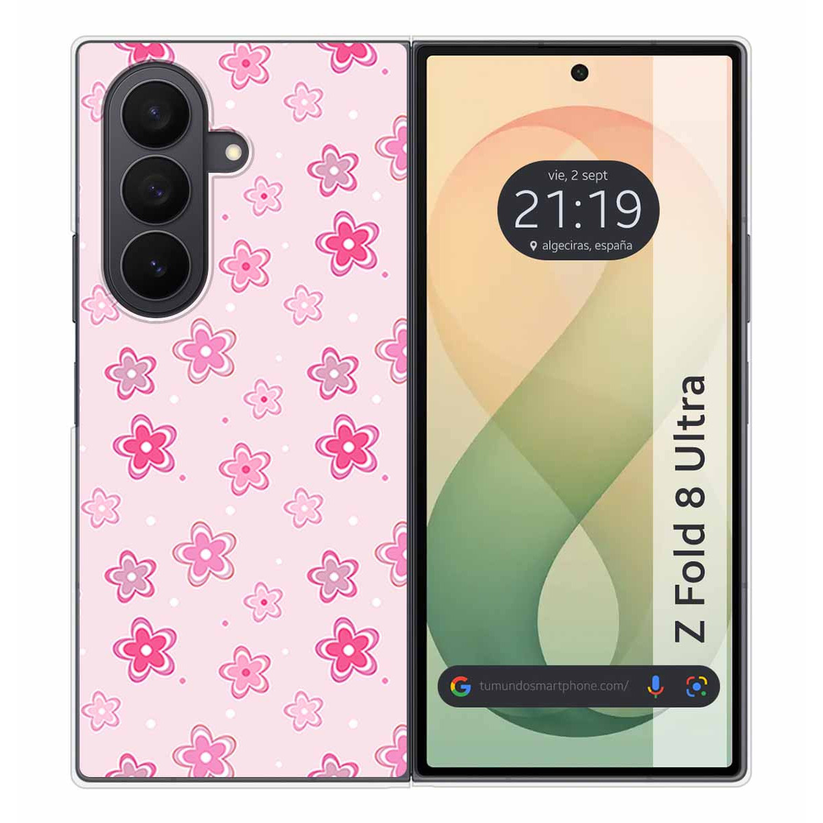 Funda Silicona para Samsung Galaxy Z Fold 8 Ultra 5G diseño Flores Dibujos