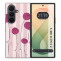 Funda Silicona para Samsung Galaxy Z Fold 8 Ultra 5G diseño Flores Vintage Dibujos