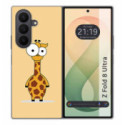 Funda Silicona para Samsung Galaxy Z Fold 8 Ultra 5G diseño Jirafa Dibujos