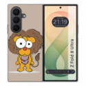Funda Silicona para Samsung Galaxy Z Fold 8 Ultra 5G diseño Leon Dibujos