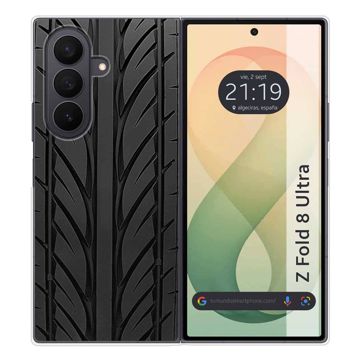 Funda Silicona para Samsung Galaxy Z Fold 8 Ultra 5G diseño Neumatico Dibujos
