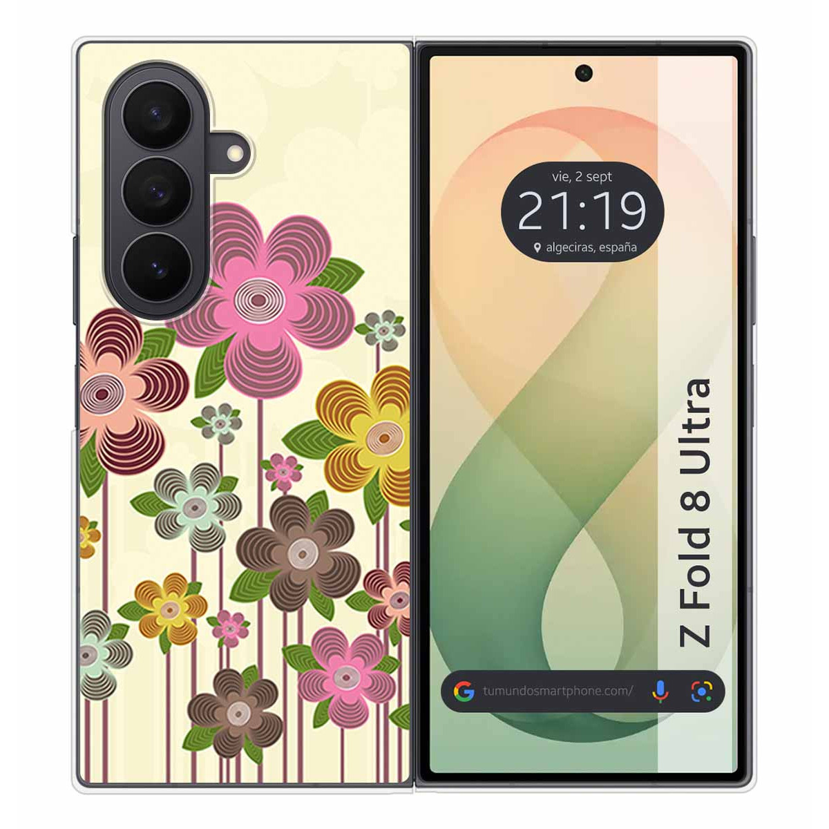 Funda Silicona para Samsung Galaxy Z Fold 8 Ultra 5G diseño Primavera En Flor Dibujos