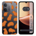 Funda Silicona Transparente para Xiaomi Redmi 17C 5G diseño Capibara 02 Dibujos