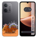 Funda Silicona Transparente para Xiaomi Redmi 17C 5G diseño Bufalo Dibujos