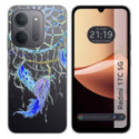 Funda Silicona Transparente para Xiaomi Redmi 17C 5G diseño Plumas Dibujos