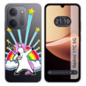 Funda Silicona Transparente para Xiaomi Redmi 17C 5G diseño Unicornio Dibujos