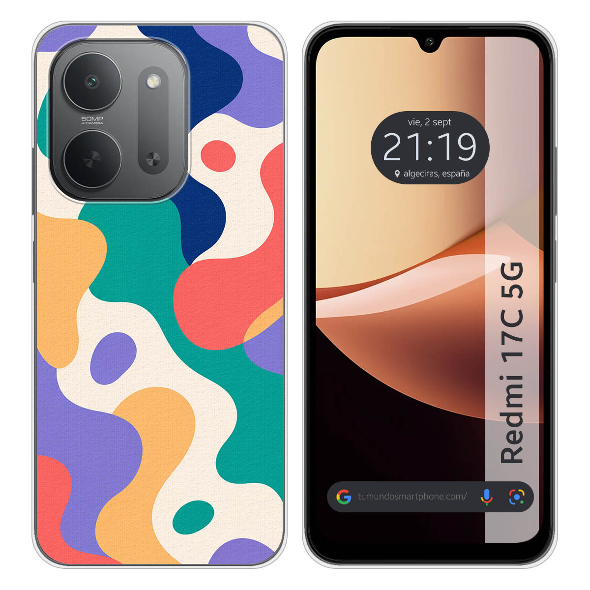 Funda Silicona para Xiaomi Redmi 17C 5G diseño...