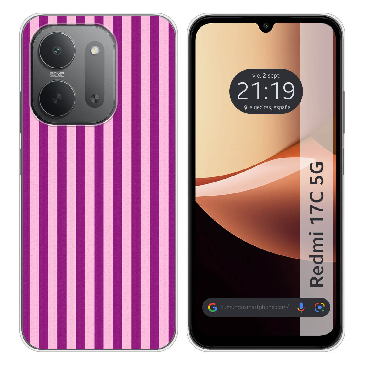 Funda Silicona para Xiaomi Redmi 17C 5G diseño Lines 01 Dibujos