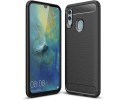 Funda Gel Tpu Tipo Carbon Negra para Huawei P Smart 2019 / Honor 10 Lite