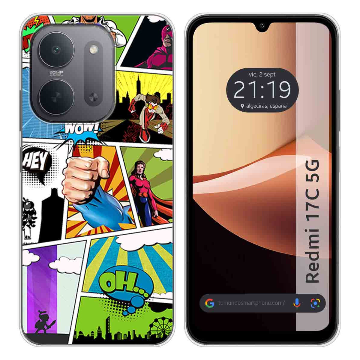 Funda Silicona para Xiaomi Redmi 17C 5G diseño...