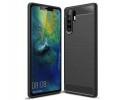 Funda Gel Tpu Tipo Carbon Negra para Huawei P30 Pro
