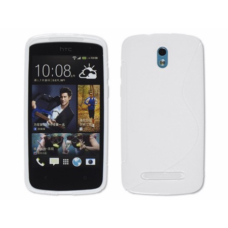 Funda Gel Tpu HTC Desire 500 S Line Color Blanca