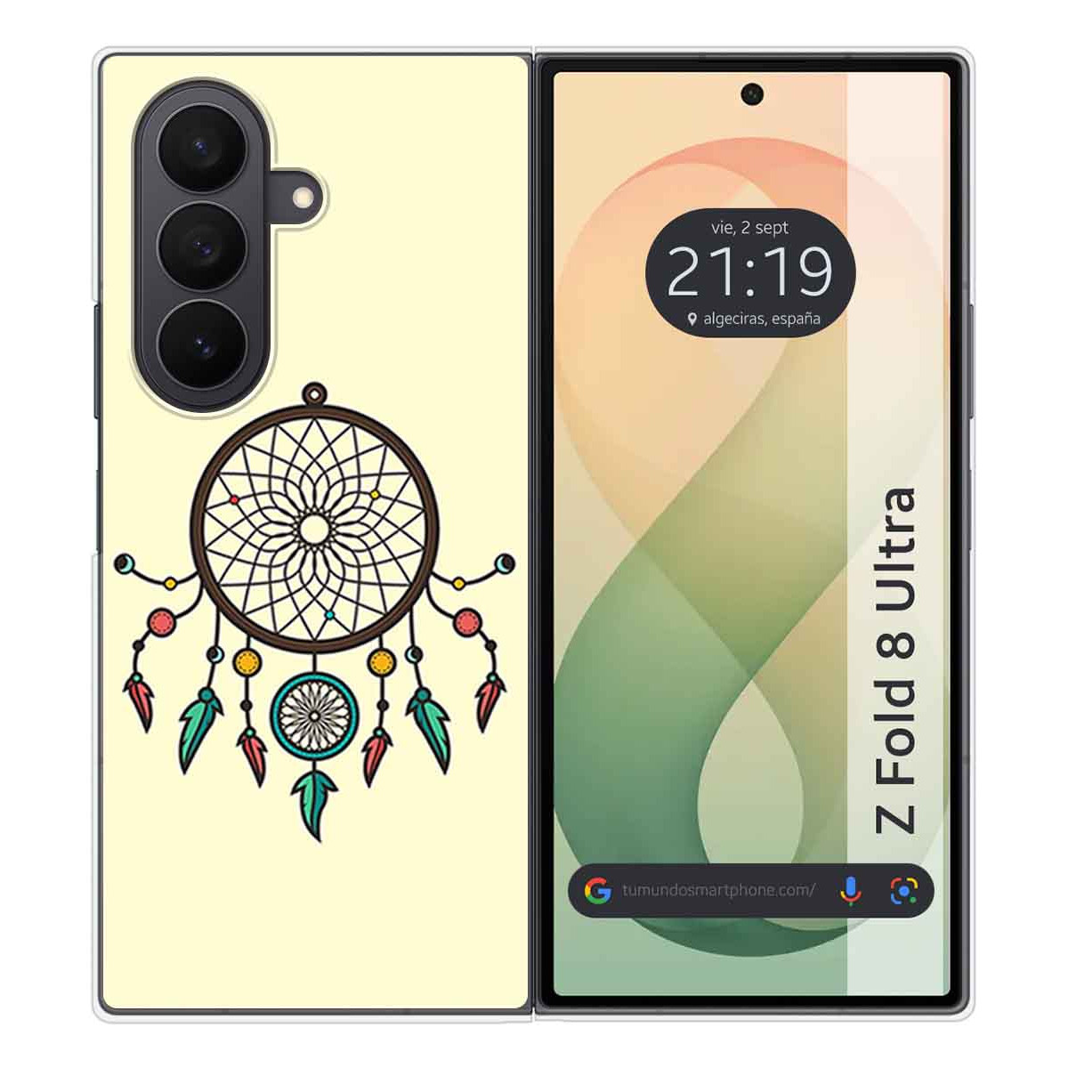 Funda Silicona para Samsung Galaxy Z Fold 8 Ultra 5G diseño Atrapasueños Dibujos