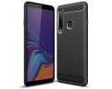 Funda Gel Tpu Tipo Carbon Negra para Samsung Galaxy A9 (2018)