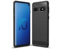 Funda Gel Tpu Tipo Carbon Negra para Samsung Galaxy S10
