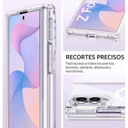 Funda transparente para Samsung Galaxy Z Fold 8 5G compatible con MagSafe
