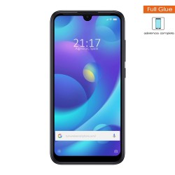 Protector Cristal Templado Completo 5D Full Glue Negro para Xiaomi Mi Play Vidrio 2