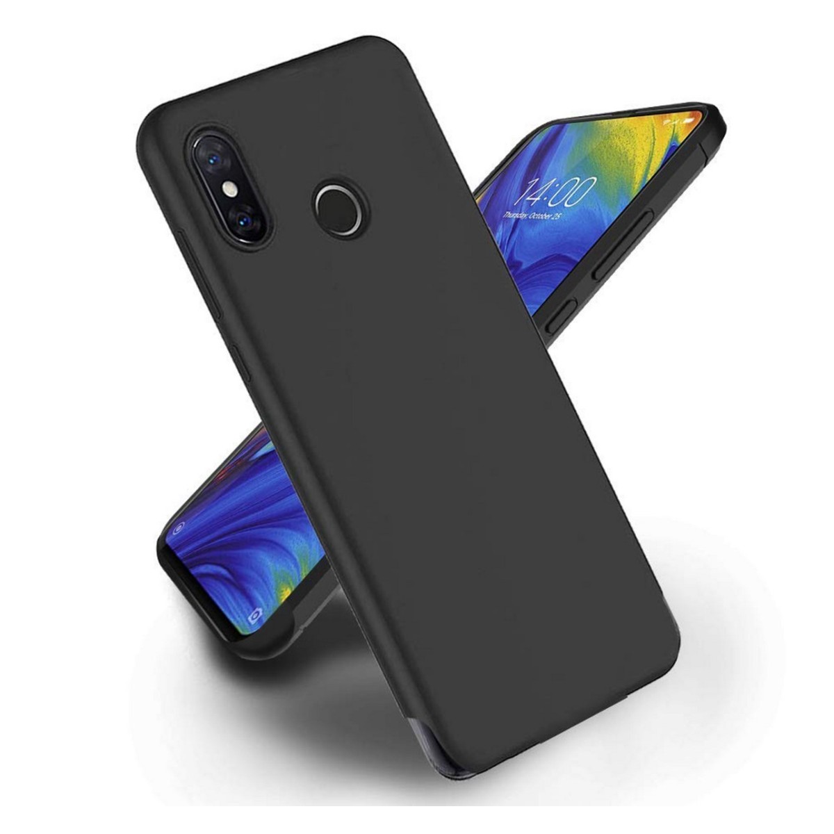 Funda Gel Tpu Tipo Mate Negra para Xiaomi Mi Mix 3