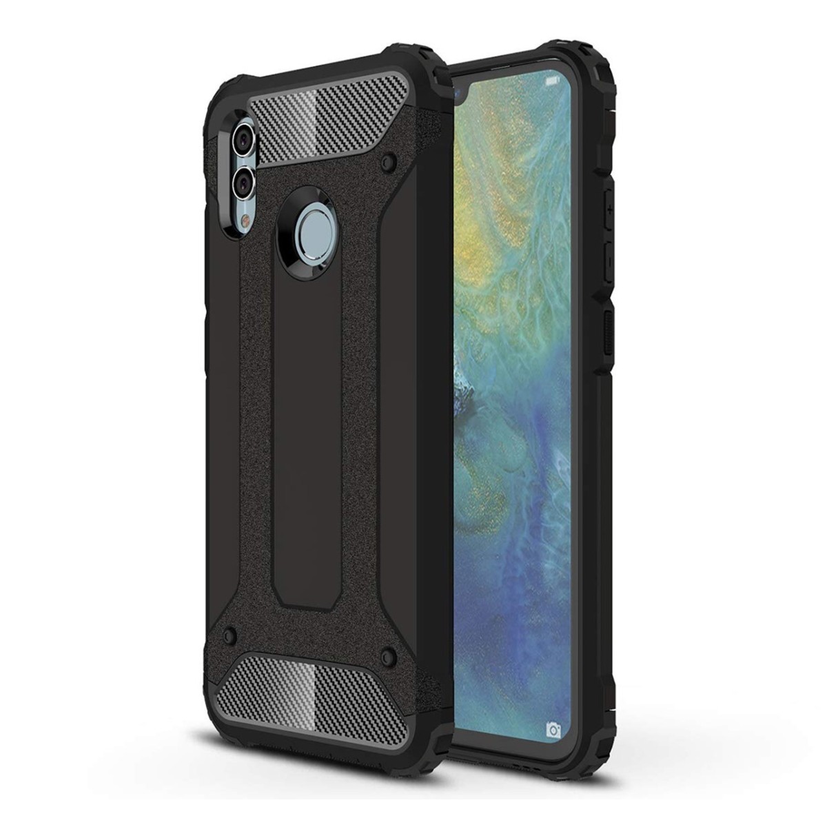 Funda Tipo Hybrid Tough Armor (Pc+Tpu) Negra para Huawei P Smart 2019 / Honor 10 Lite