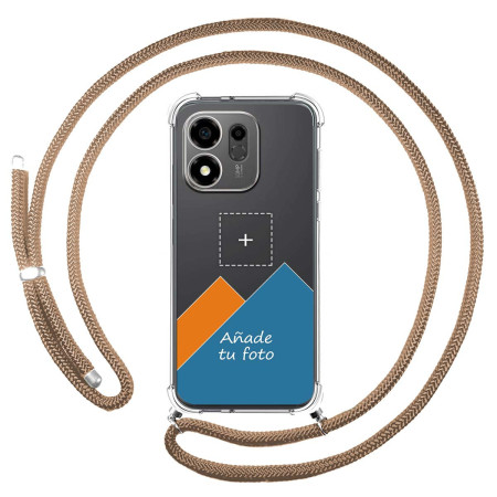 Personaliza tu Funda Colgante Transparente para Huawei Honor 600 Smart 5G con Cordon Camel Dibujo Personalizada