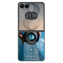 Personaliza tu Funda Silicona AntiGolpes Transparente con tu Fotografía para Samsung Galaxy Z Flip 8 5G Dibujo Personalizada