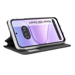 Funda Libro Soporte con Ventana para Huawei Honor 600 Smart 5G color Negra 2