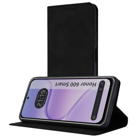Funda Libro de Polipiel con tarjetero para Huawei Honor 600 Smart 5G color Negra