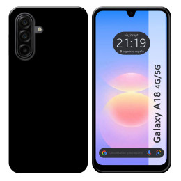 Funda Silicona Gel TPU Negra para Samsung Galaxy A18 4G / 5G