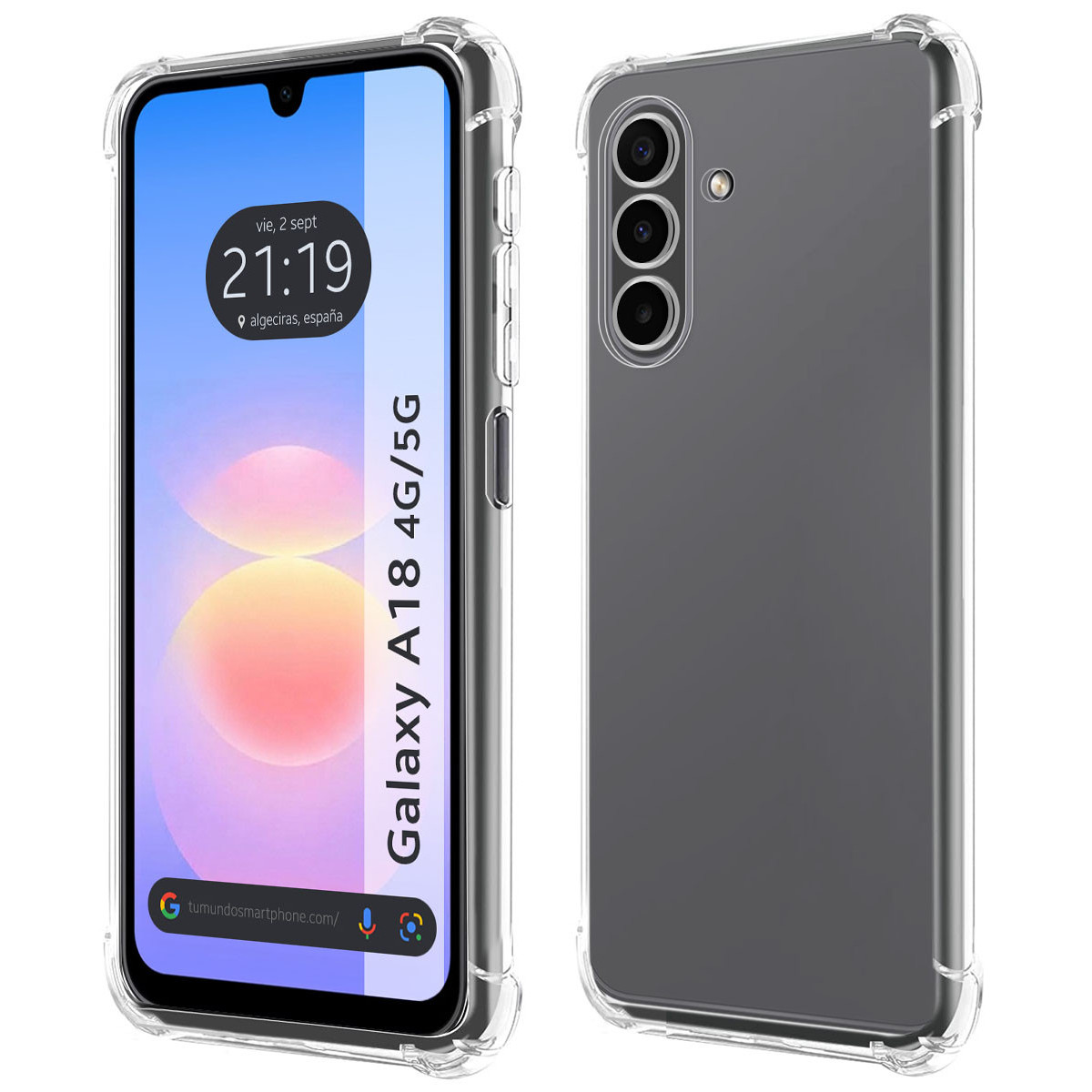 Funda Silicona Antigolpes Transparente para Samsung Galaxy A18 4G / 5G