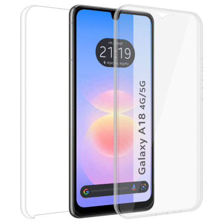 Funda Doble Transparente Pc + Tpu Full Body 360 para Samsung Galaxy A18 4G / 5G