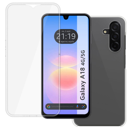 Funda Doble Transparente Pc + Tpu Full Body 360 para Samsung Galaxy A18 4G / 5G