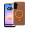 Carcasa dura mate para Samsung Galaxy A18 4G / 5G compatible con MagSafe color Naranja