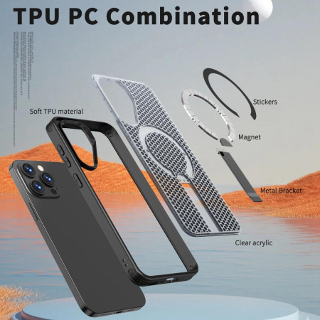 Funda para Samsung Galaxy A18 4G / 5G con Disipación de Calor, Soporte Plegable y Anillo Magnético