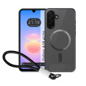 Funda para Samsung Galaxy A18 4G / 5G con Bordes Negra y Correa de Seguridad